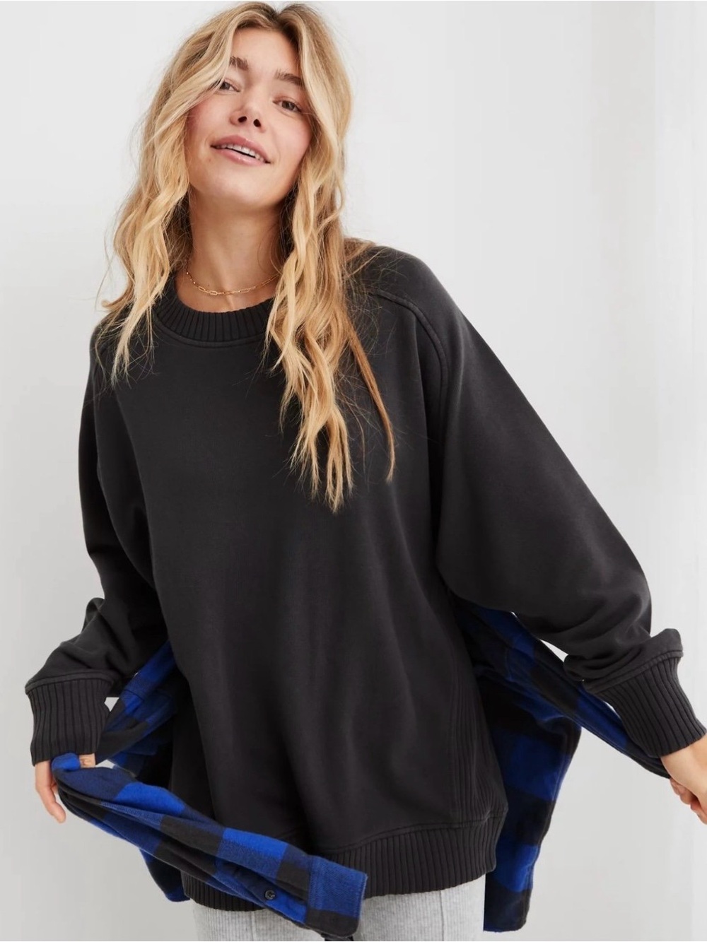 Aerie Down-To-Earth Crew Sweatshirt